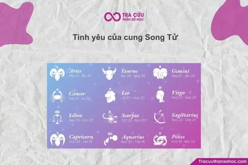 Song Tử là người đa cảm và trí tuệ, họ thường yêu bằng suy nghĩ trước trái tim