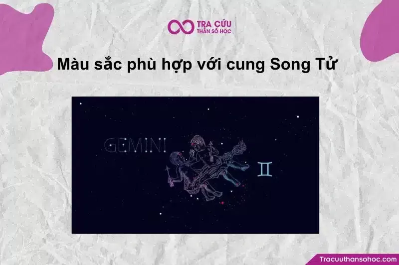 Bảng màu sắc tươi sáng phù hợp với cung Song Tử, giúp cân bằng năng lượng và tăng cường trí tuệ.
