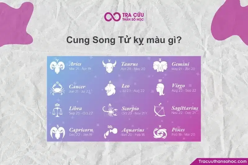 Biểu tượng các gam màu trầm, tối mà Song Tử nên tránh để không làm mất cân bằng năng lượng.