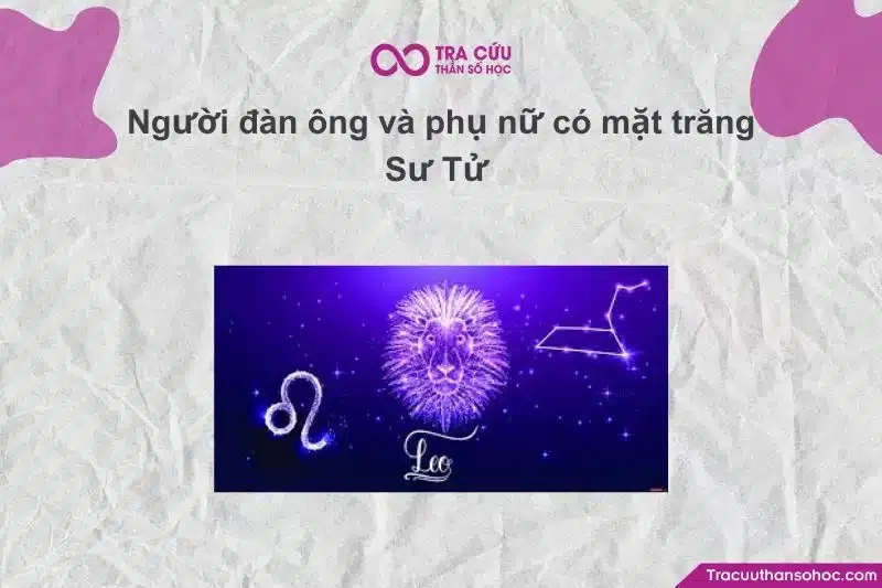 Cặp đôi nam nữ đại diện cho sự khác biệt trong cách thể hiện cảm xúc của Mặt Trăng Sư Tử ở hai giới.