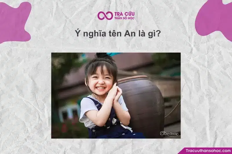 Người phụ nữ mỉm cười, thể hiện sự bình an và hạnh phúc của tên An trong văn hóa Việt.
